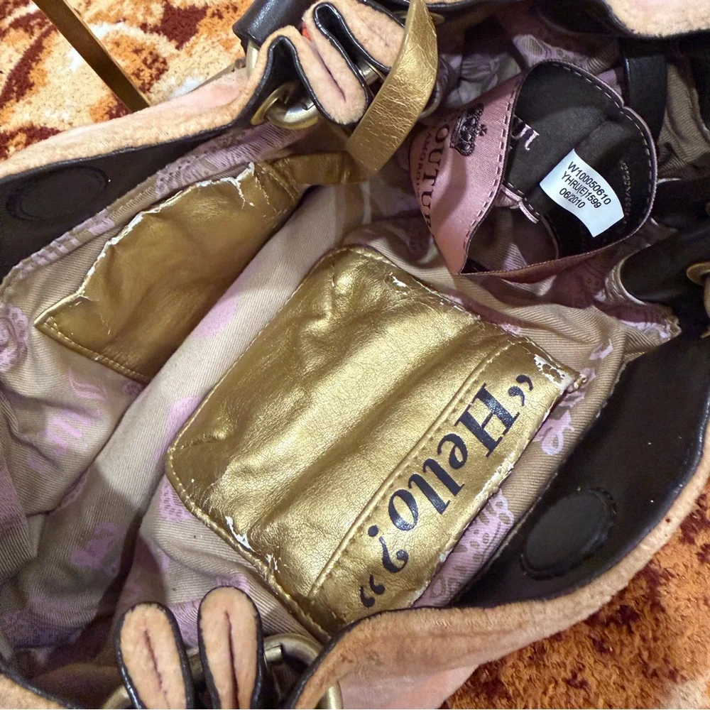 Juicy Couture Scottie Fluffy (2010) – Pink with Brown Trim - Picture 4 of 8
